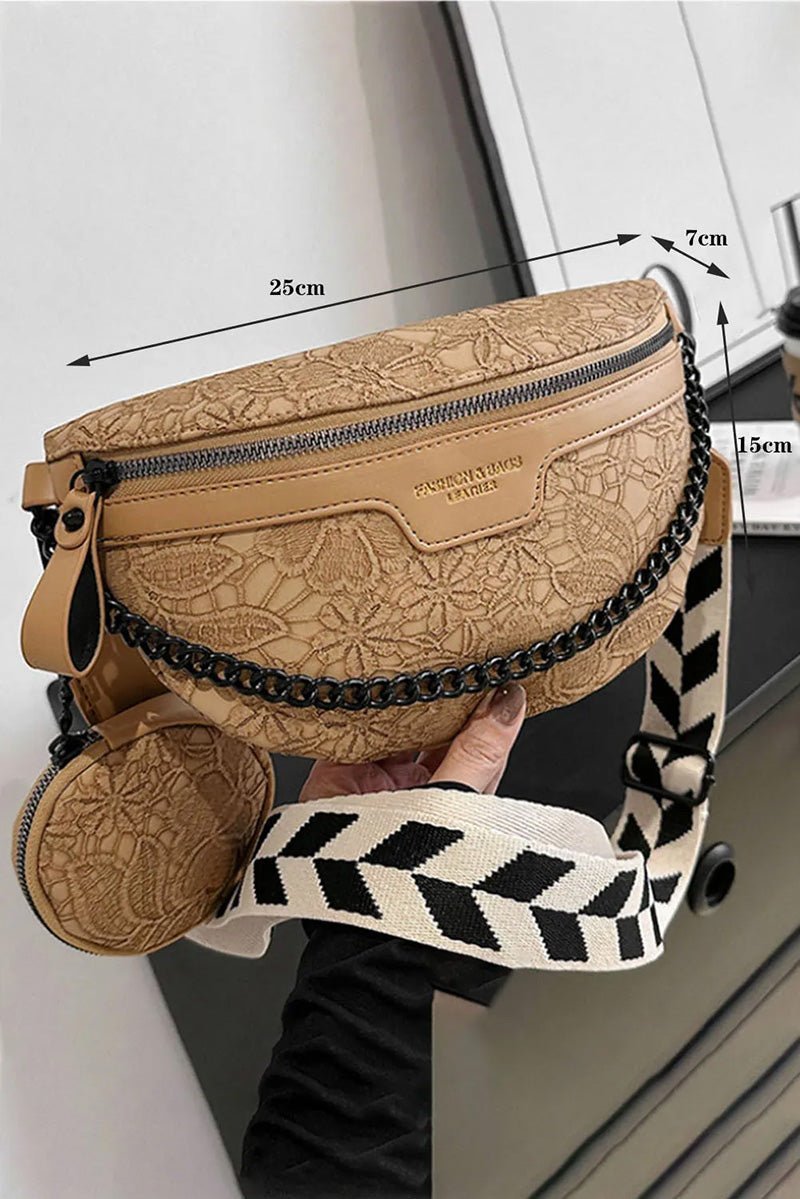 PRE - ORDER! ETA 10/25 Life's A Journey Camel Crossbody Belt Bag with Coin Purse **SHIPPING EXPECTED TO BEGIN ON DATE 10/25** - Wholesale Accessory Market