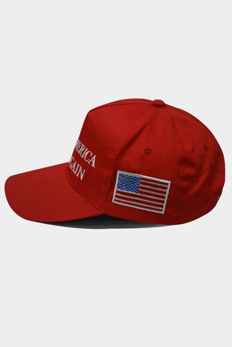 Red 'Make America Great Again' Flag Baseball Cap - Wholesale Accessory Market