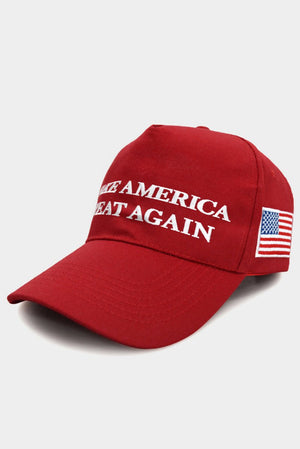 Red 'Make America Great Again' Flag Baseball Cap - Wholesale Accessory Market