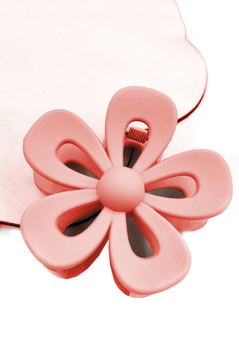 Park Picnic Light Pink Flower Hair Claw - Wholesale Accessory Market