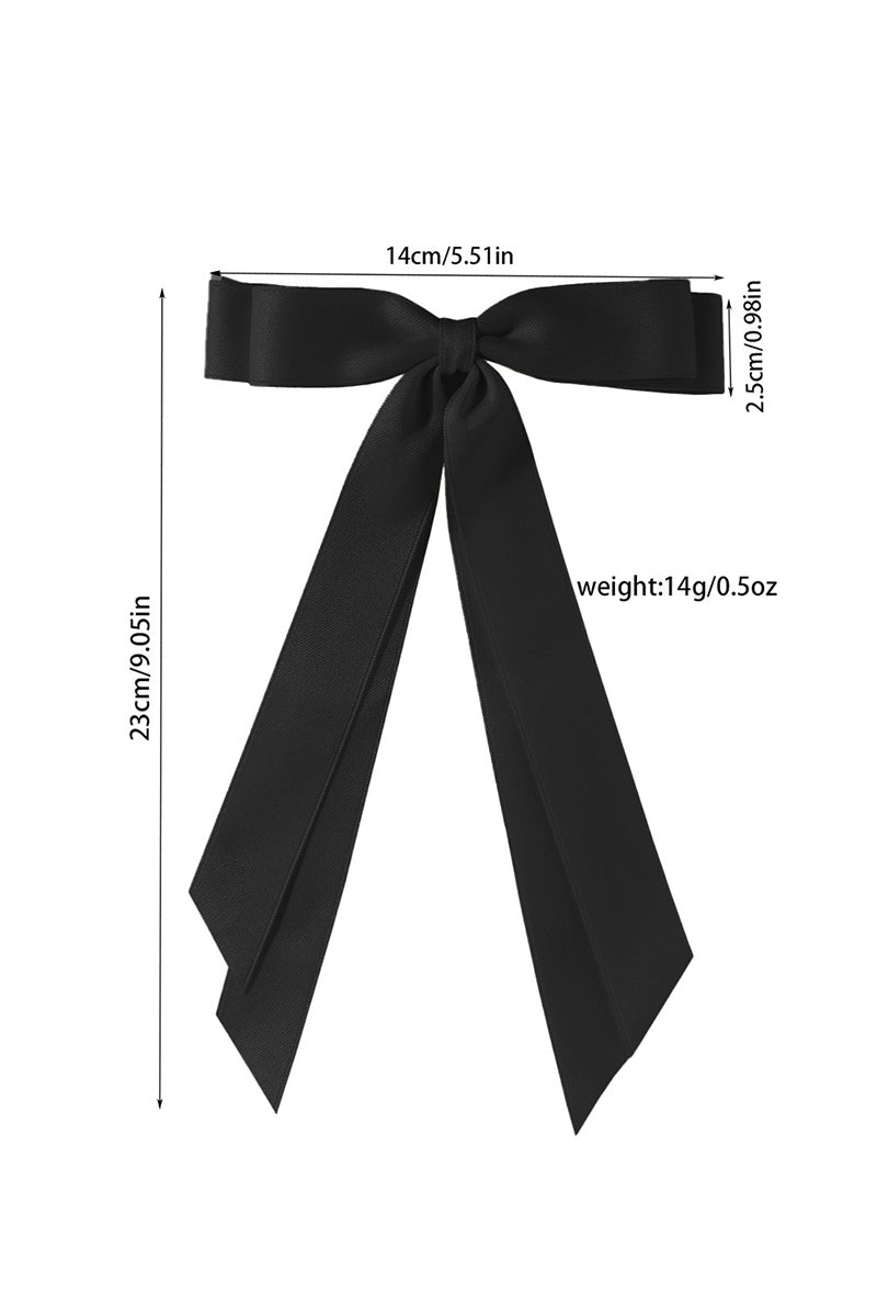 The Kacey Black Hair Bow Barrette - Wholesale Accessory Market