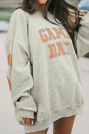 Orange 'Game Day' Stars Sweatshirt - Wholesale Accessory Market