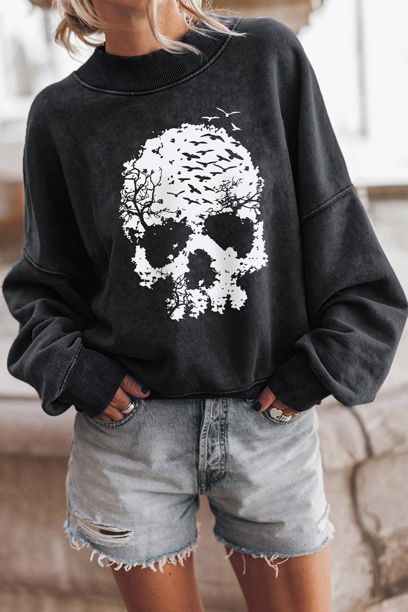 Bone Jour Drop Shoulder Sweatshirt - Wholesale Accessory Market