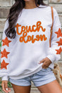 Glittering Touch Down Star Sleeve Sweatshirt - Wholesale Accessory Market