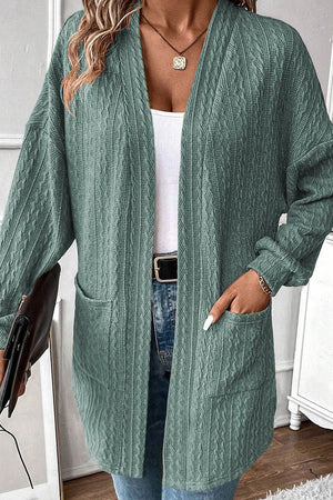 Crisp Mornings Canton Textured Knit Pocket Cardigan - Wholesale Accessory Market