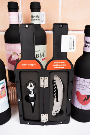 Modern Monkey Bottle Serivce Wine Accessory Set - Ships Assorted - Wholesale Accessory Market