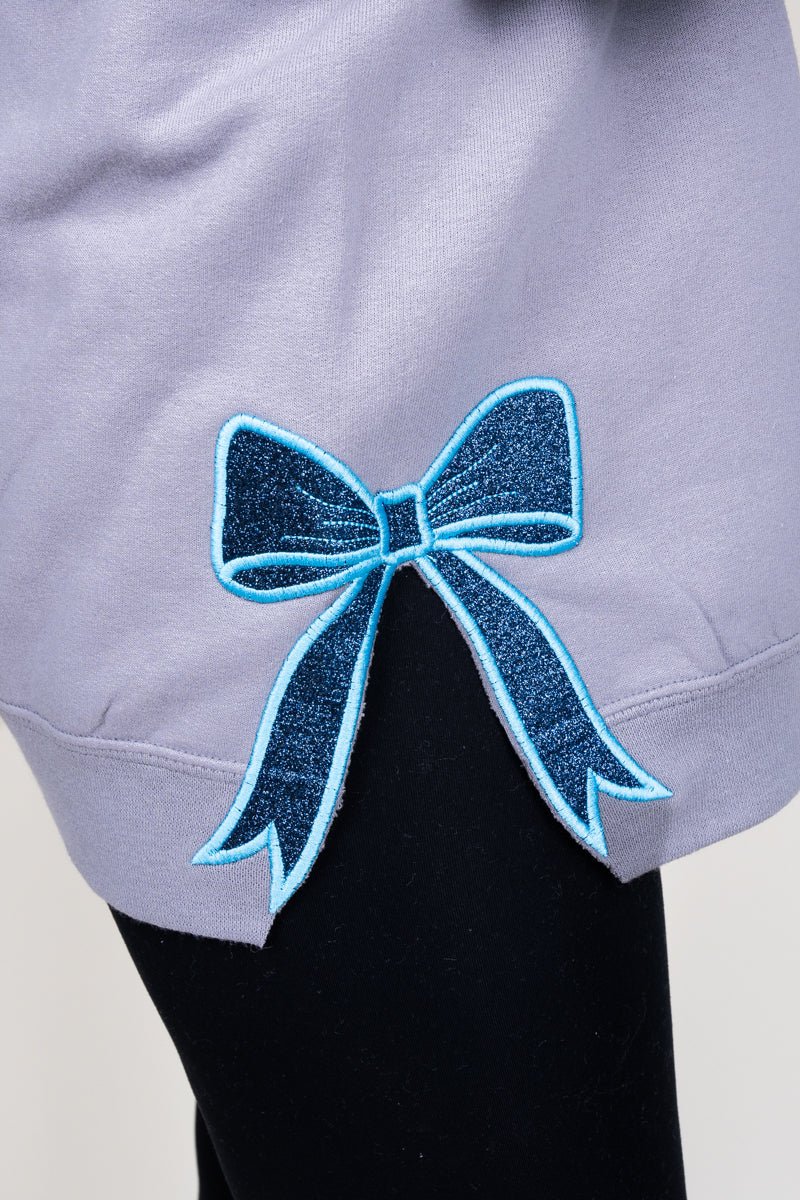 Rock You Design It Embroidered Side Bows Unisex NuBlend Crew Sweatshirt *Customize Your Text - Wholesale Accessory Market