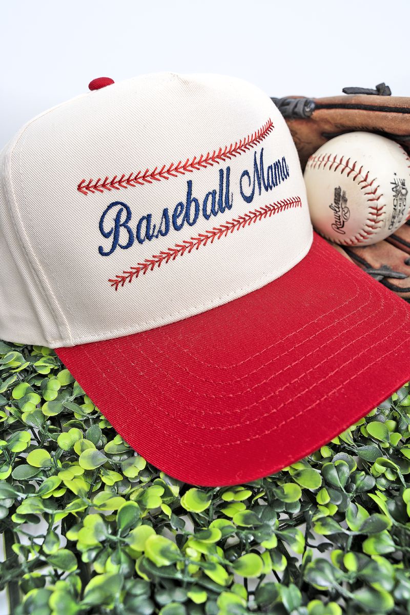 Stitches Baseball Mom Embroidered Five Panel Twill Cap - Wholesale Accessory Market