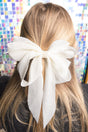 Just So Sweet Cream Pearl Hair Bow Barrette - Wholesale Accessory Market