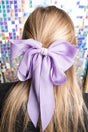 Just So Sweet Lavender Pearl Hair Bow Barrette - Wholesale Accessory Market