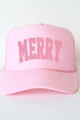 Merry Varsity Pink Otto Soft Pink Foam Front Trucker Hat - Wholesale Accessory Market