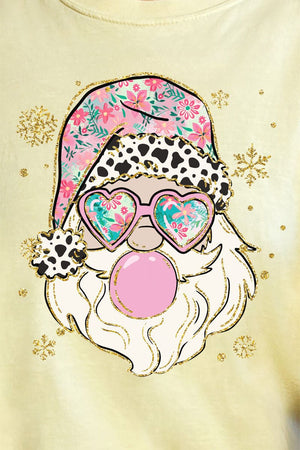 Bubble Preppy Blossom Santa Comfort Colors Adult Ring - Spun Cotton Tee - Wholesale Accessory Market