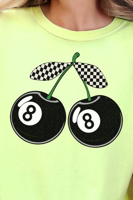 Cherry 8 Ball Comfort Colors Adult Ring - Spun Cotton Tee - Wholesale Accessory Market