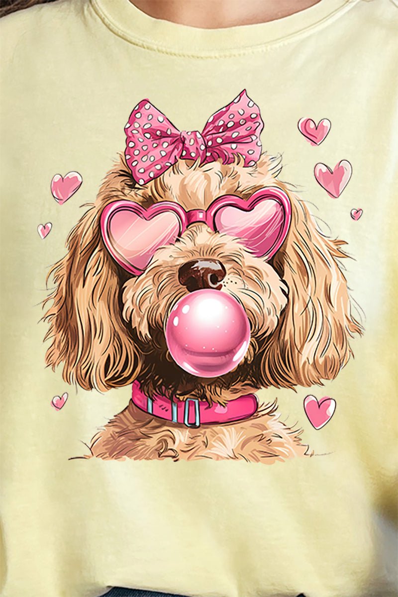 Doodle Dog Hearts Comfort Colors Adult Ring - Spun Cotton Tee - Wholesale Accessory Market