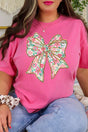 Preppy Blossom Bow Comfort Colors Adult Ring - Spun Cotton Tee - Wholesale Accessory Market