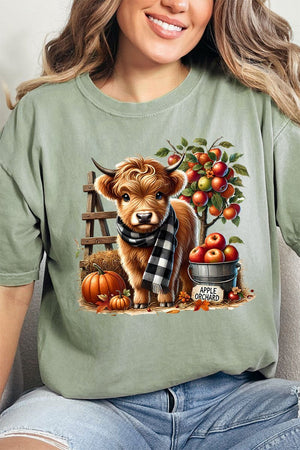 Apple Orchard Highland Comfort Colors Adult Ring - Spun Cotton Tee - Wholesale Accessory Market