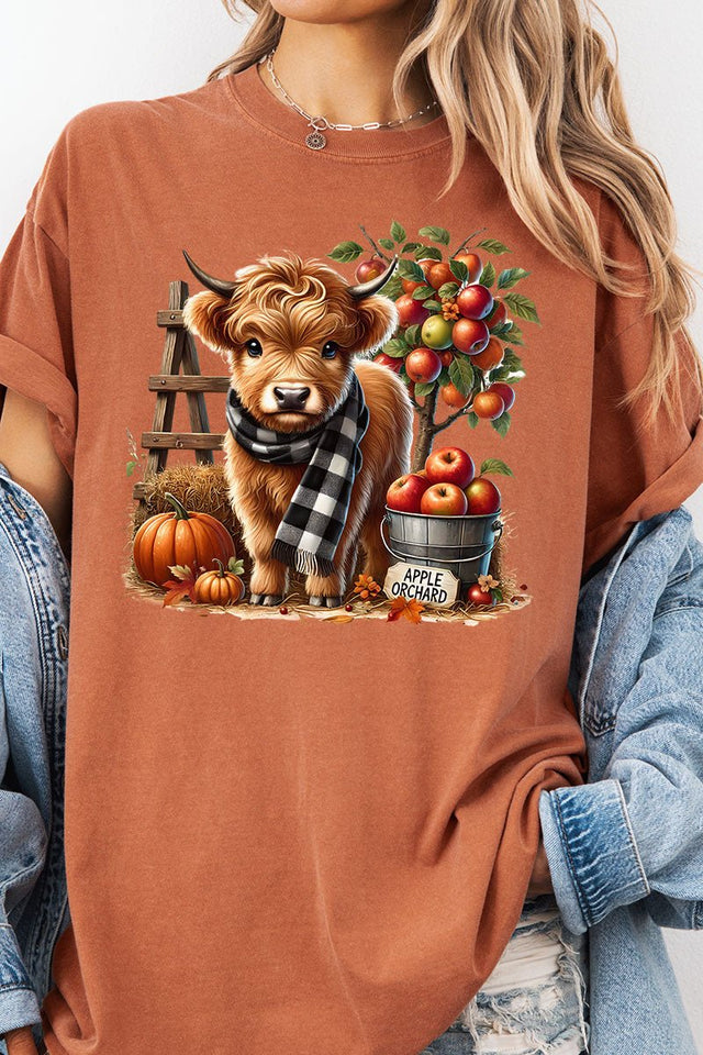 Apple Orchard Highland Comfort Colors Adult Ring - Spun Cotton Tee - Wholesale Accessory Market