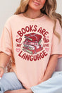 Books Are My Love Language Comfort Colors Adult Ring - Spun Cotton Tee - Wholesale Accessory Market