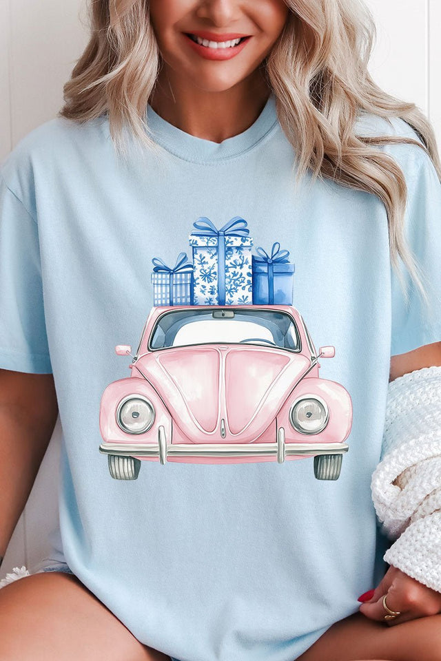 Chinoiserie Christmas Delivery Comfort Colors Adult Ring - Spun Cotton Tee - Wholesale Accessory Market