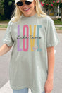 Colorblock Love Like Jesus Comfort Colors Adult Ring - Spun Cotton Tee - Wholesale Accessory Market