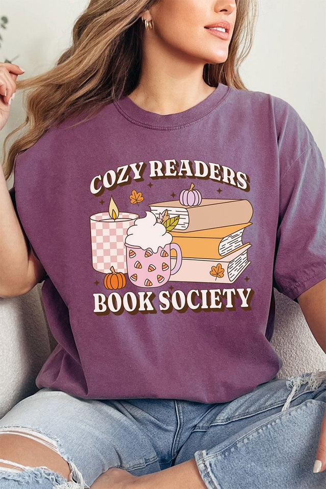 Cozy Readers Book Society Comfort Colors Adult Ring - Spun Cotton Tee - Wholesale Accessory Market