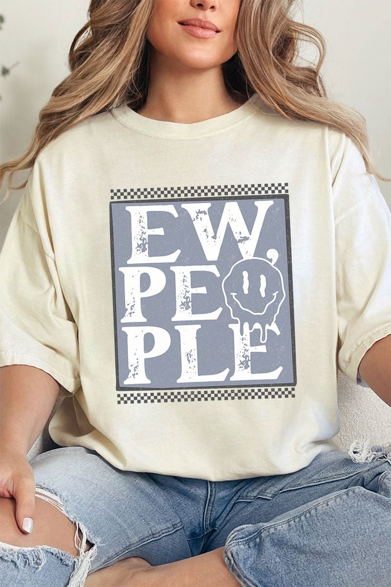 Ew People Checkered Comfort Colors Adult Ring - Spun Cotton Tee - Wholesale Accessory Market