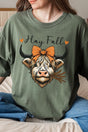 Hay Fall Cow Comfort Colors Adult Ring - Spun Cotton Tee - Wholesale Accessory Market