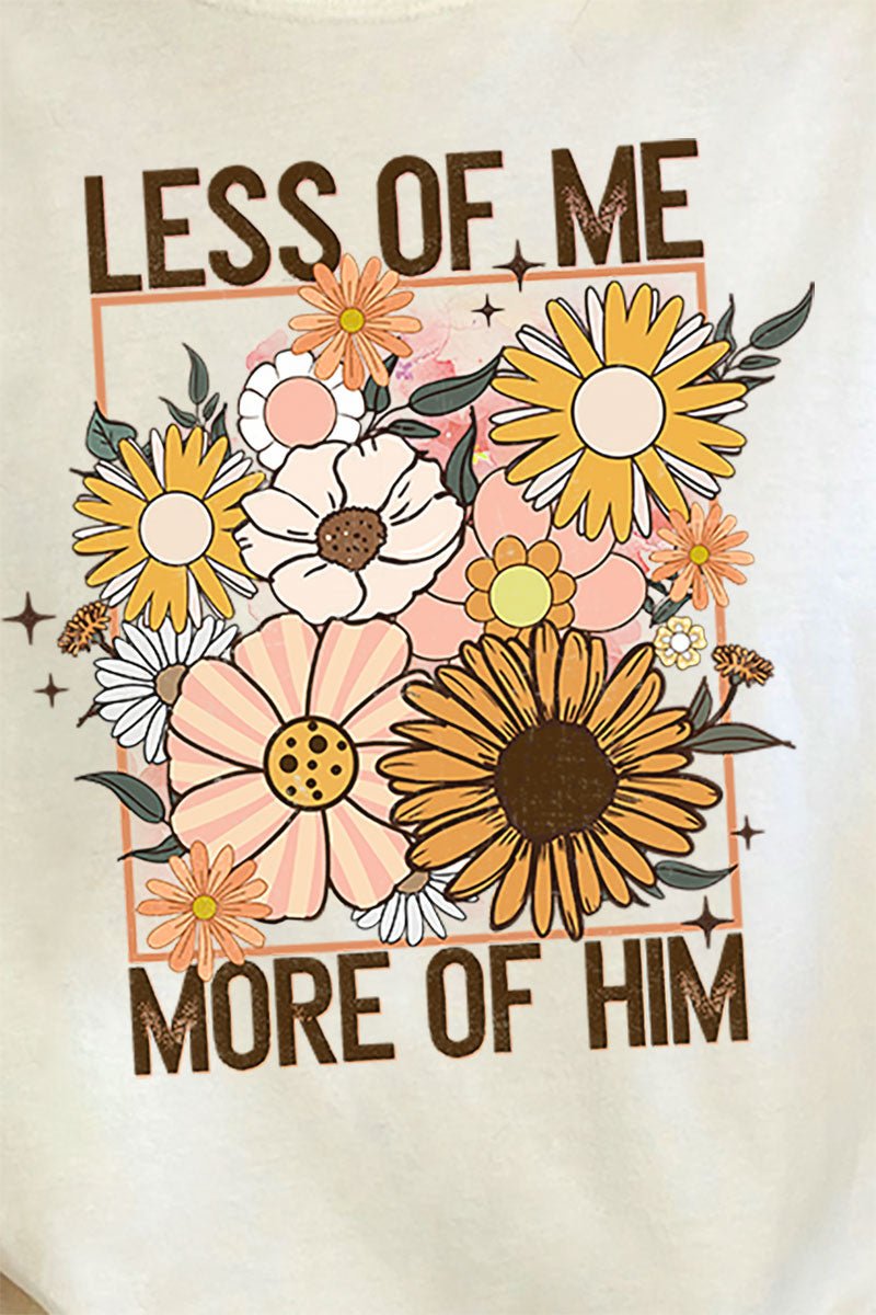 Less Of Me More Of Him Comfort Colors Adult Ring - Spun Cotton Tee - Wholesale Accessory Market