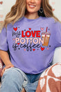 Love Potion Is Coffee Comfort Colors Adult Ring - Spun Cotton Tee - Wholesale Accessory Market