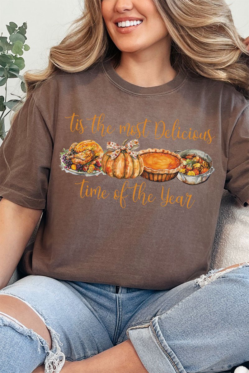 Most Delicious Time Of The Year Comfort Colors Adult Ring - Spun Cotton Tee - Wholesale Accessory Market