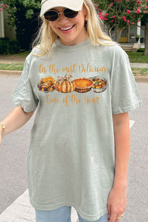 Most Delicious Time Of The Year Comfort Colors Adult Ring - Spun Cotton Tee - Wholesale Accessory Market