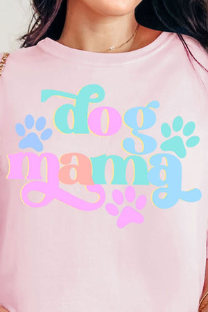 Pastel Dog Mama Comfort Colors Adult Ring - Spun Cotton Tee - Wholesale Accessory Market