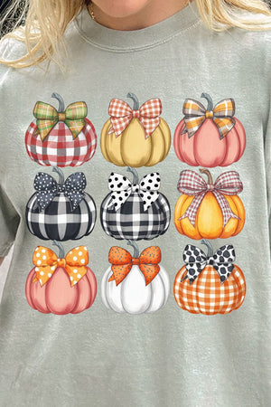 Plaid About Pumpkins Comfort Colors Adult Ring - Spun Cotton Tee - Wholesale Accessory Market