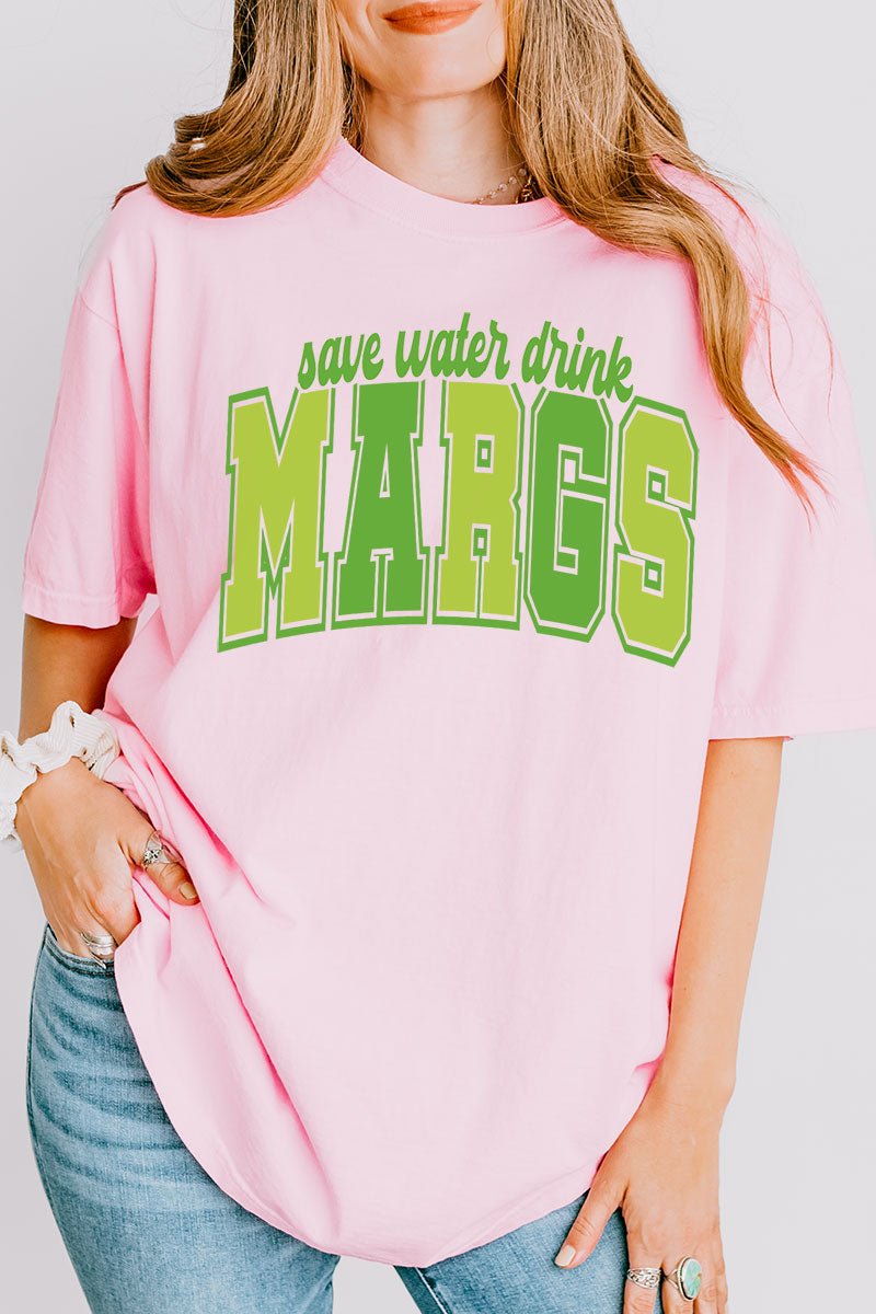 Save Water Drink Margs Comfort Colors Adult Ring - Spun Cotton Tee - Wholesale Accessory Market