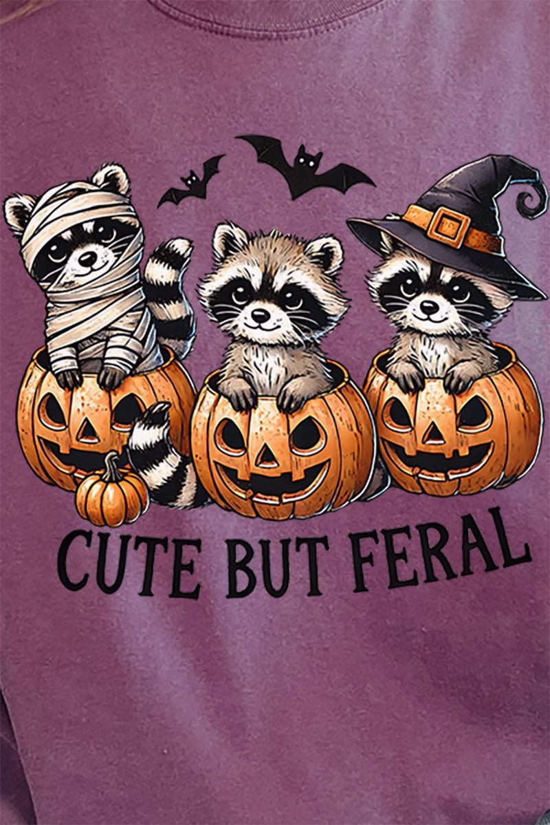 Halloween Cute But Feral Comfort Colors Adult Ring - Spun Cotton Tee - Wholesale Accessory Market