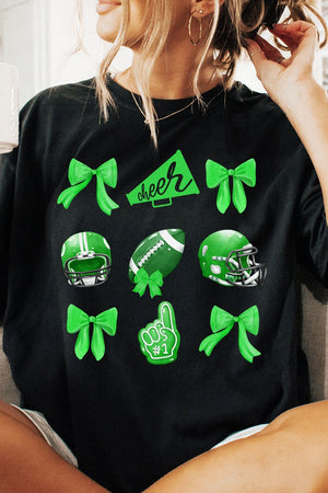 Green Blitz And Bows Comfort Colors Adult Ring - Spun Cotton Tee - Wholesale Accessory Market