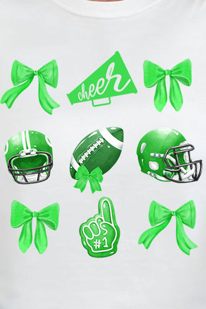 Green Blitz And Bows Comfort Colors Adult Ring - Spun Cotton Tee - Wholesale Accessory Market