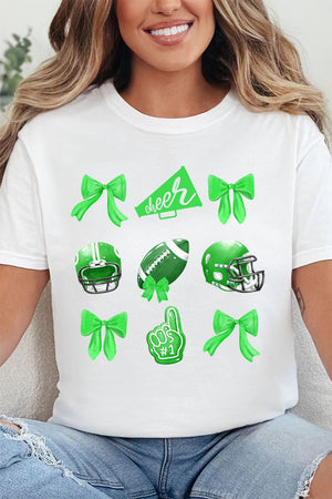 Green Blitz And Bows Comfort Colors Adult Ring - Spun Cotton Tee - Wholesale Accessory Market