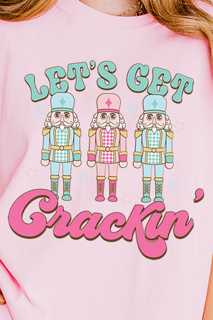 Christmas Let's Get Crackin' Comfort Colors Adult Ring - Spun Cotton Tee - Wholesale Accessory Market