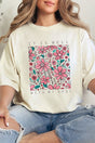 Floral Well With My Soul Comfort Colors Adult Ring - Spun Cotton Tee - Wholesale Accessory Market