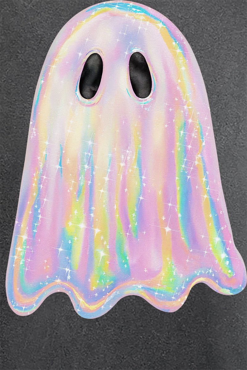 Iridescent Boo Ghost Comfort Colors Adult Ring - Spun Cotton Tee - Wholesale Accessory Market