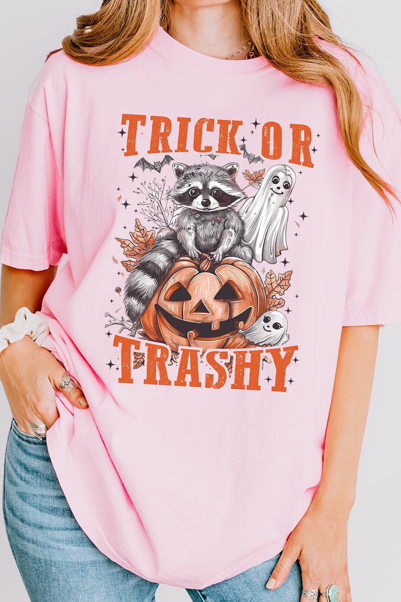 Trick Or Trashy Comfort Colors Adult Ring - Spun Cotton Tee - Wholesale Accessory Market