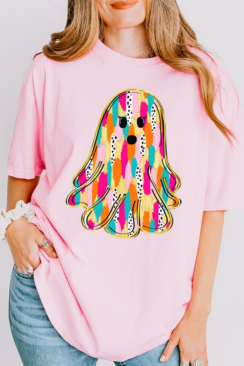 Watercolor Ghost Comfort Colors Adult Ring - Spun Cotton Tee - Wholesale Accessory Market