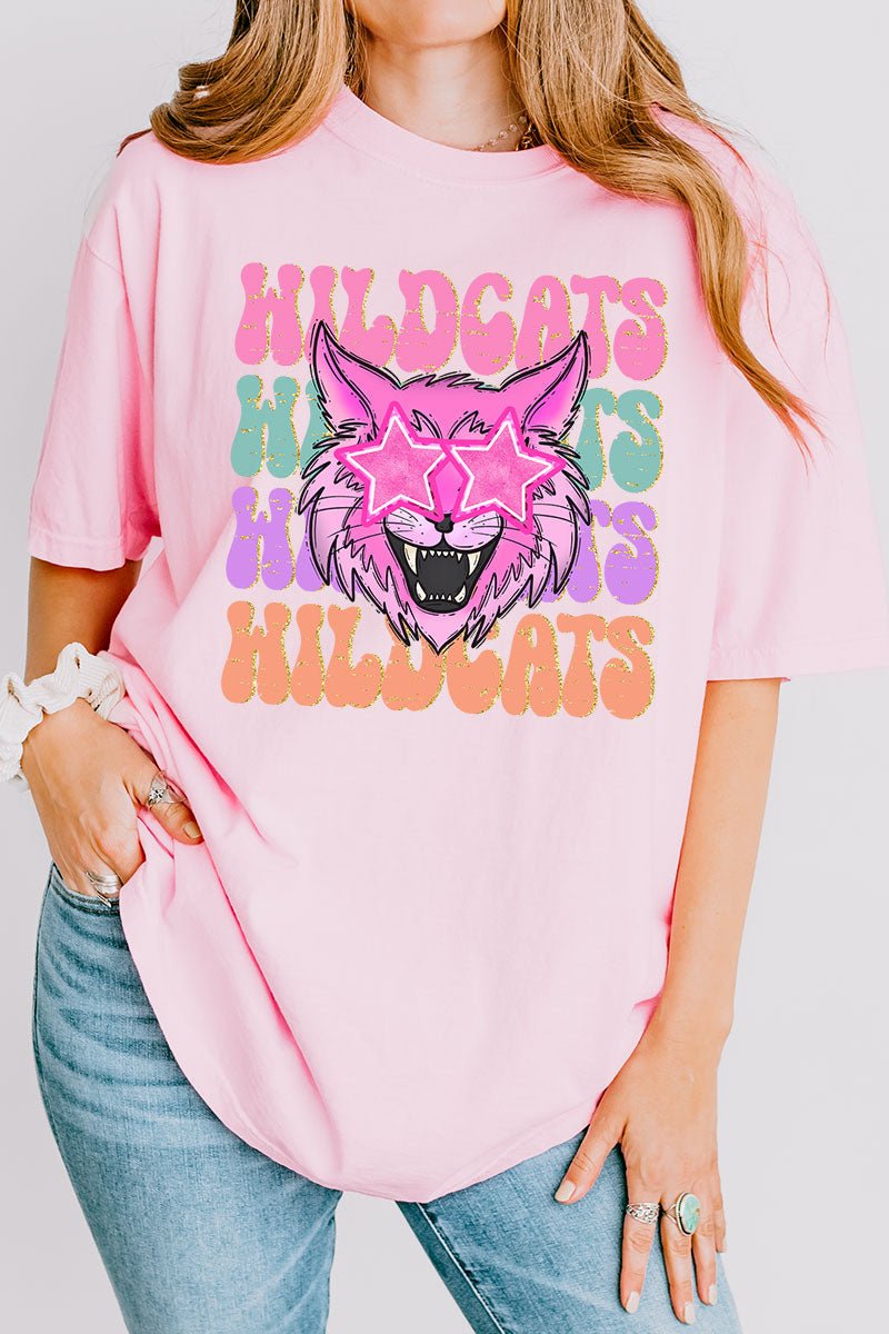 Wildcats Spirit Comfort Colors Adult Ring - Spun Cotton Tee - Wholesale Accessory Market