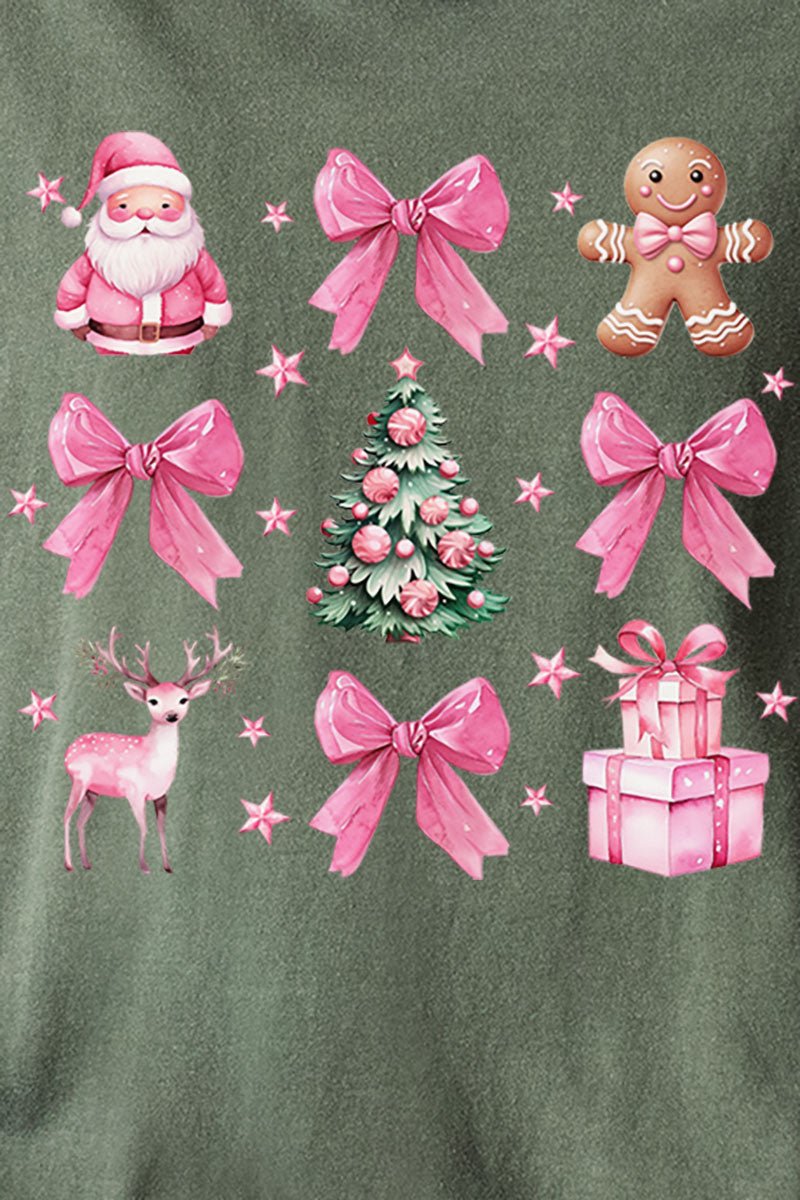 Wishing For A Pink Christmas Comfort Colors Adult Ring - Spun Cotton Tee - Wholesale Accessory Market