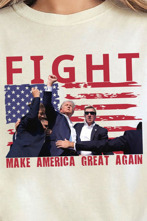 Fight Make America Great Again Comfort Colors Adult Ring - Spun Cotton Tee - Wholesale Accessory Market