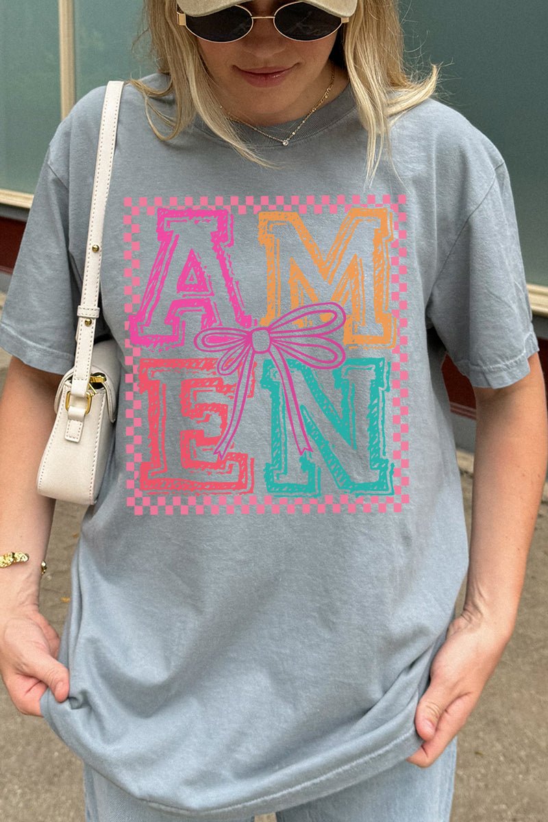 Amen In Color Comfort Colors Adult Ring - Spun Cotton Tee - Wholesale Accessory Market