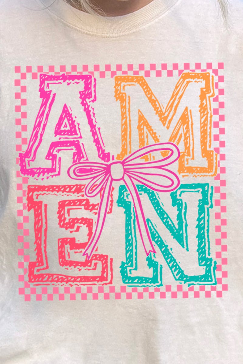 Amen In Color Comfort Colors Adult Ring - Spun Cotton Tee - Wholesale Accessory Market