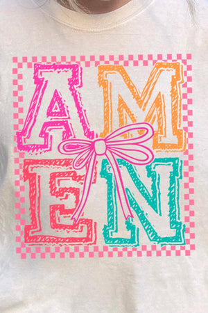 Amen In Color Comfort Colors Adult Ring - Spun Cotton Tee - Wholesale Accessory Market