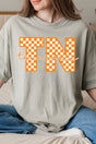 Tennessee Checkered Comfort Colors Adult Ring - Spun Cotton Tee - Wholesale Accessory Market